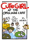 CuteGirl At The Open Mike Cafe